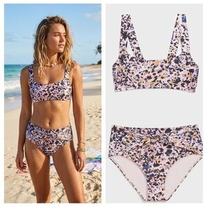 Anthropologie Alana Gunn Campbell Bikini Set High waisted bottoms & top